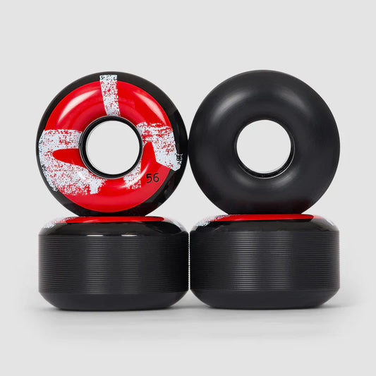 Chocolate | 56mm/80a Chunk Cruiser Wheels - Black/Red