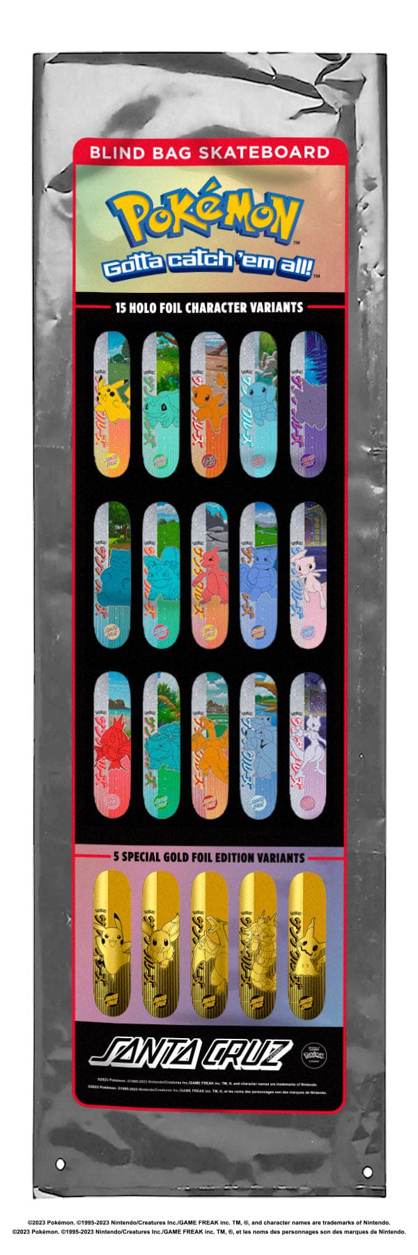 Santa Cruz | 8.0" Pokemon Blind Bag Deck (Limit 2 Per Customer)