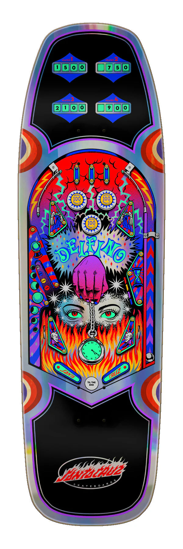 Santa Cruz | 9.14" Delfino Pinball Shaped Deck