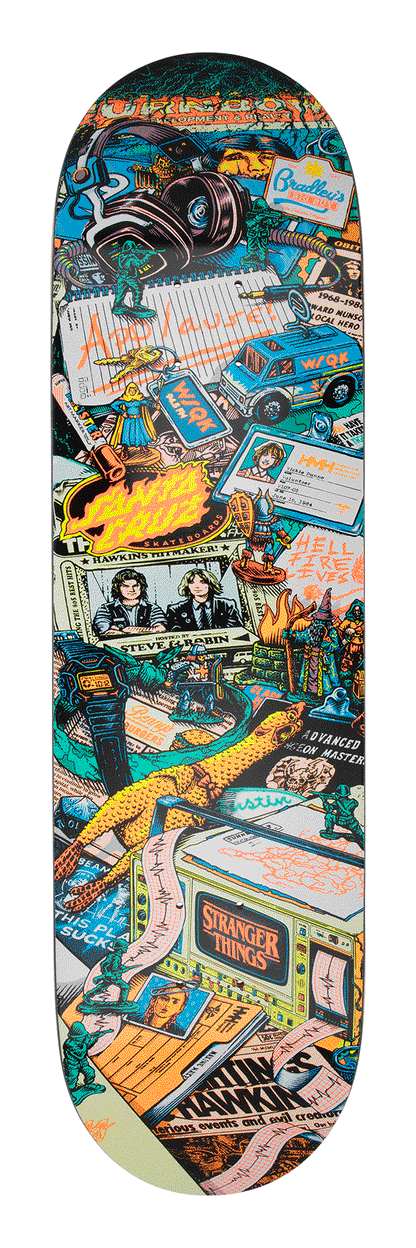 Santa Cruz | 8.5" Stranger Things Season 5 Deck (GLOW IN THE DARK)