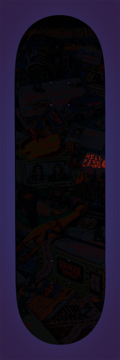 Santa Cruz | 8.5" Stranger Things Season 5 Deck (GLOW IN THE DARK)