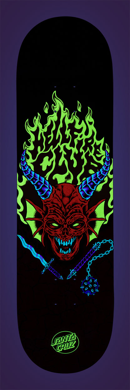 Santa Cruz | 8.25" Stranger Things Hellfire Club Deck (GLOW IN THE DARK)