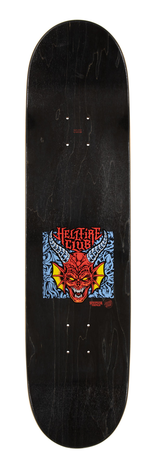 Santa Cruz | 8.25" Stranger Things Hellfire Club Deck (GLOW IN THE DARK)