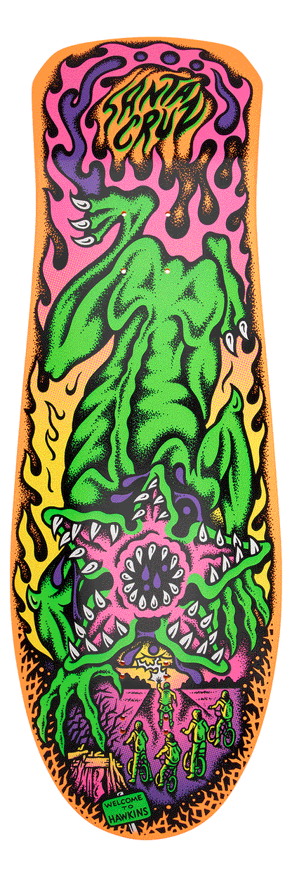 Santa Cruz | 10.3" Stranger Things Salba Demogorgon Deck (GLOW IN THE DARK)