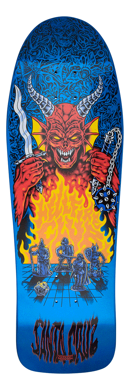 Santa Cruz | 10.7" Stranger Things Knox Hellfire Pit Deck (GLOW IN THE DARK)