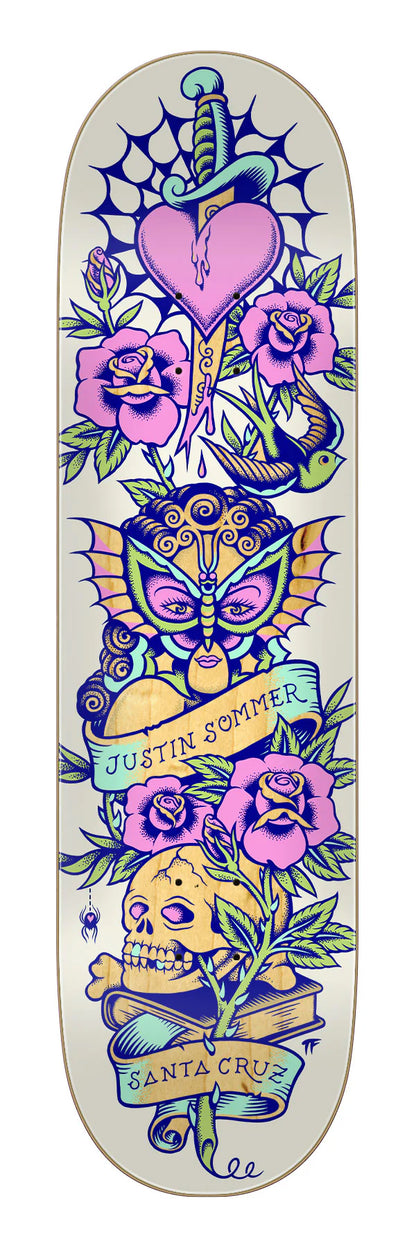 Santa Cruz | 8.25" Sommer Tattooed Skateboard Deck