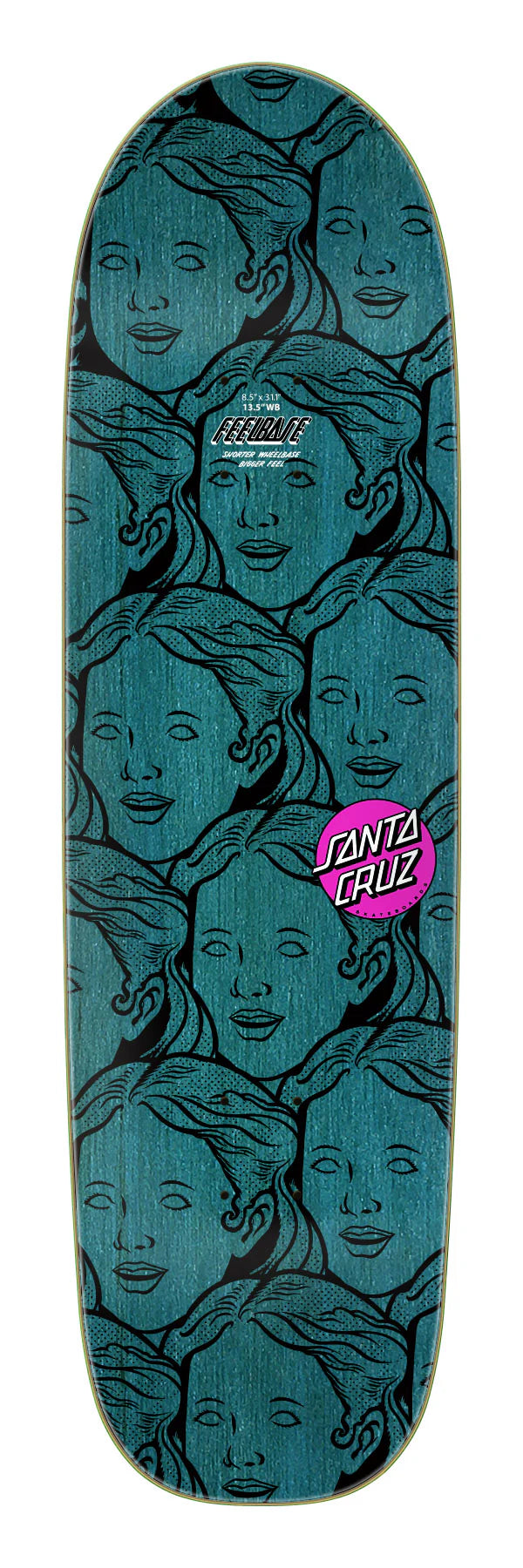 Santa Cruz | 8.5" Possessed Head FeelBase Skateboard Deck