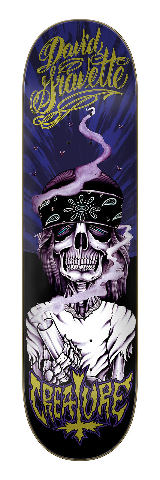Creature | 8.3" David Gravette Hippie Skull 20th Skateboard Deck