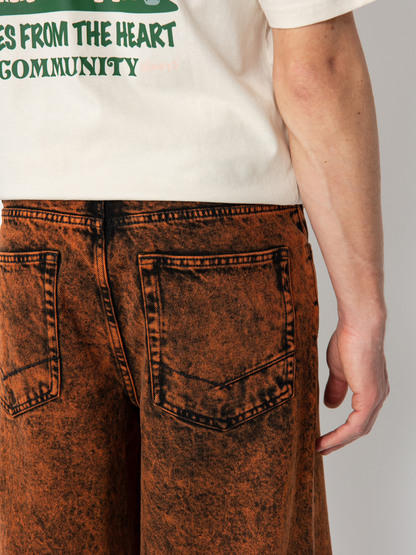 Vans | Covina 5-Pocket Baggy Denim Pant - Scarlet Ibis