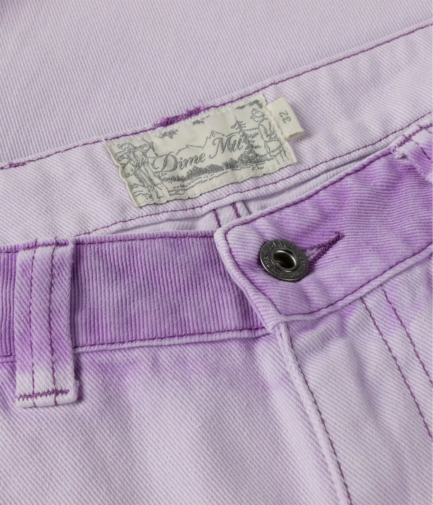 Dime | Classic Relaxed Denim Pants - Violet