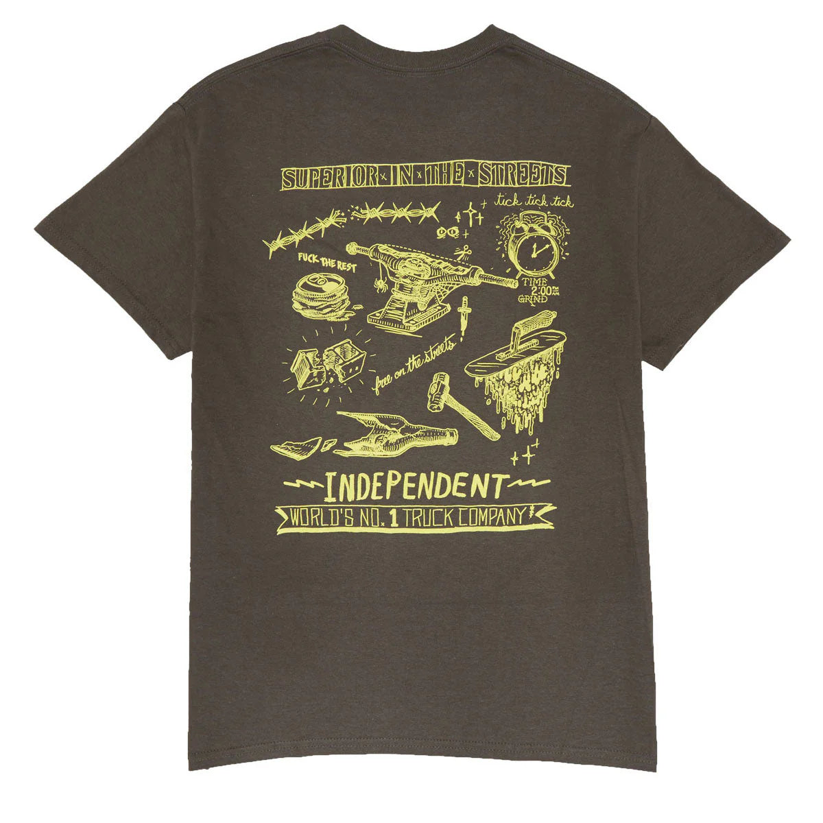 Independent | Bratrud Notebook Heavyweight Tee - Olive