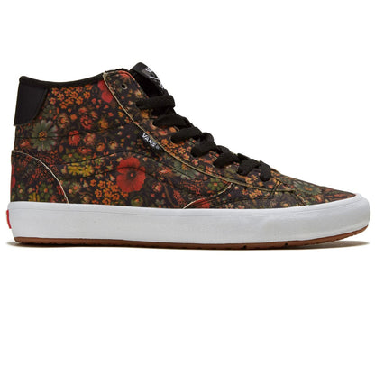 Vans | The Lizzie - Floral Black/White Suede