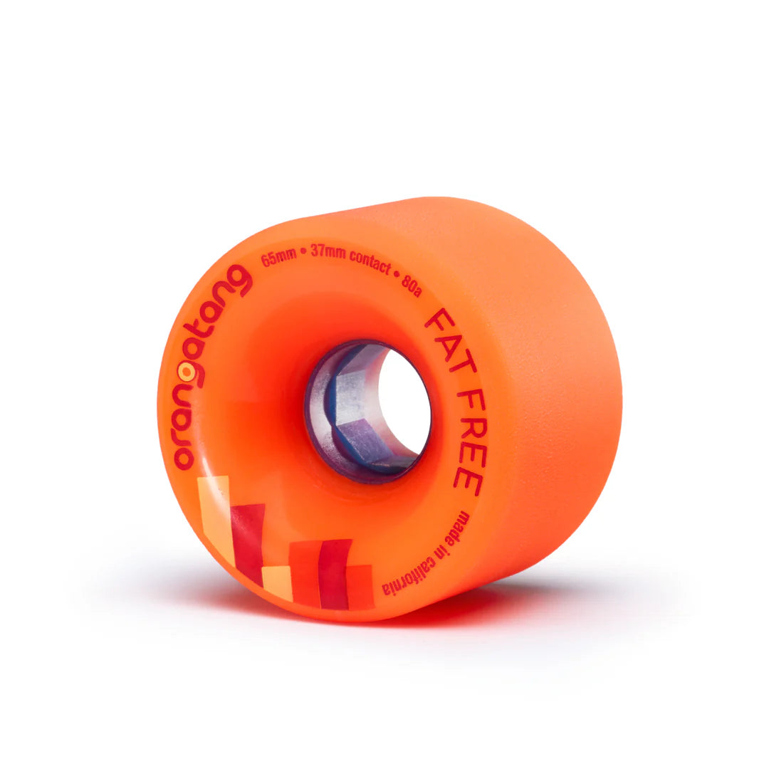 Orangatang | 65mm/80a Fat Free Wheels - Orange