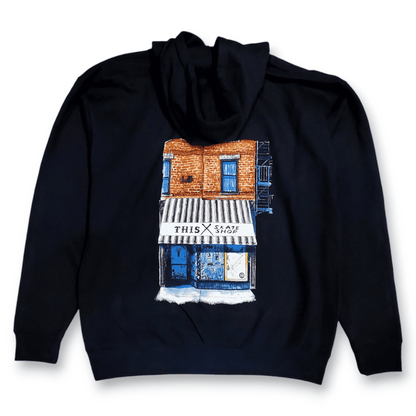 THIS | 15th Anniversary Storefront Backprint Pullover Sweatshirt - Black