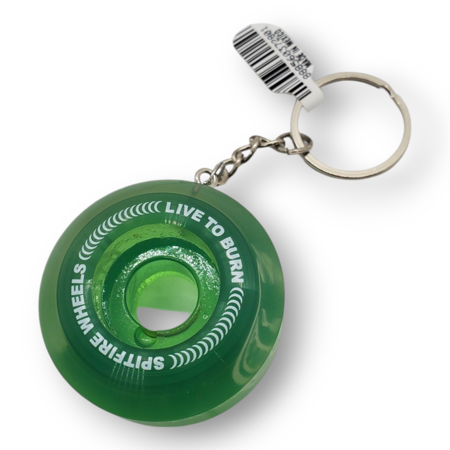Spitfire | Wheel Keychain - Sapphire Green