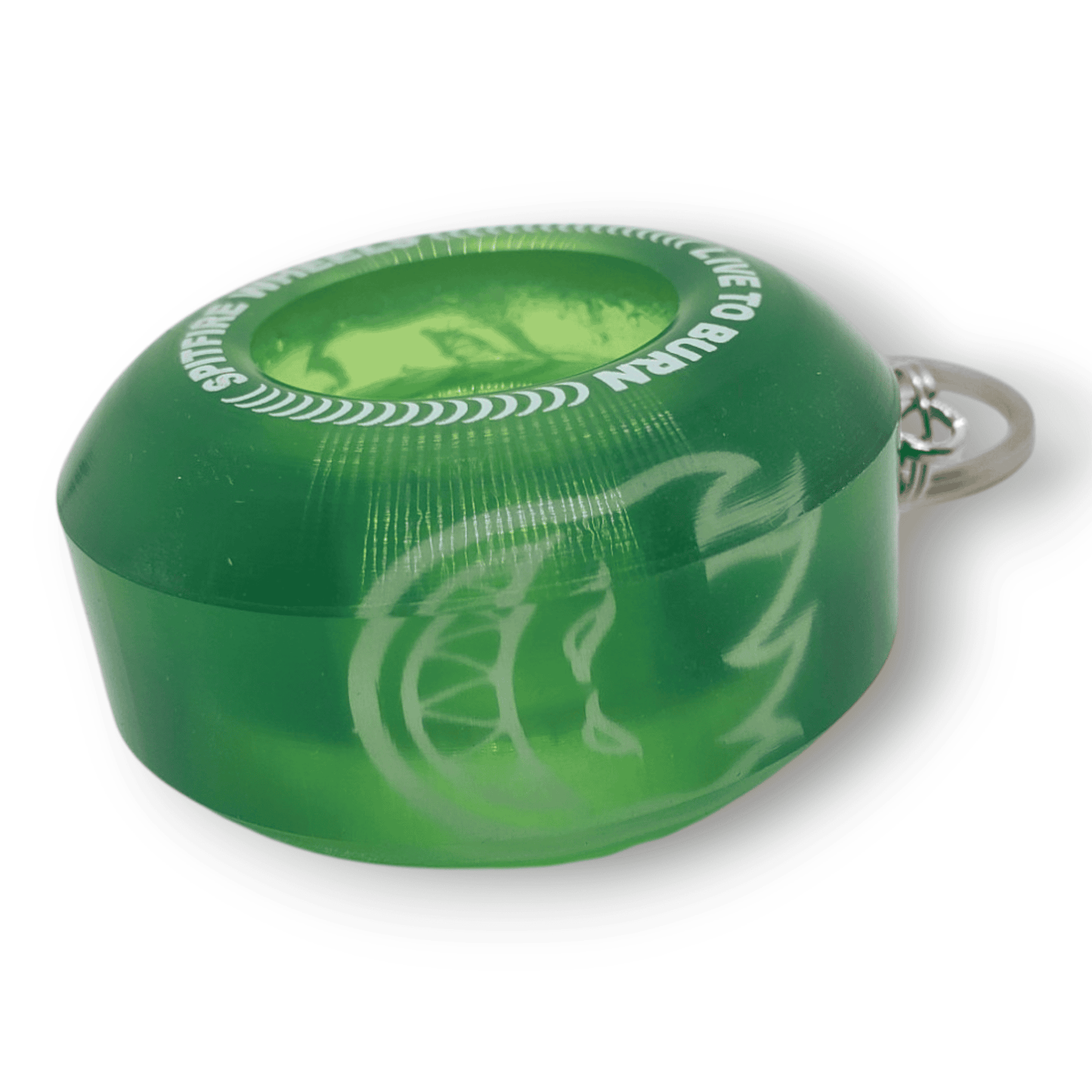 Spitfire | Wheel Keychain - Sapphire Green