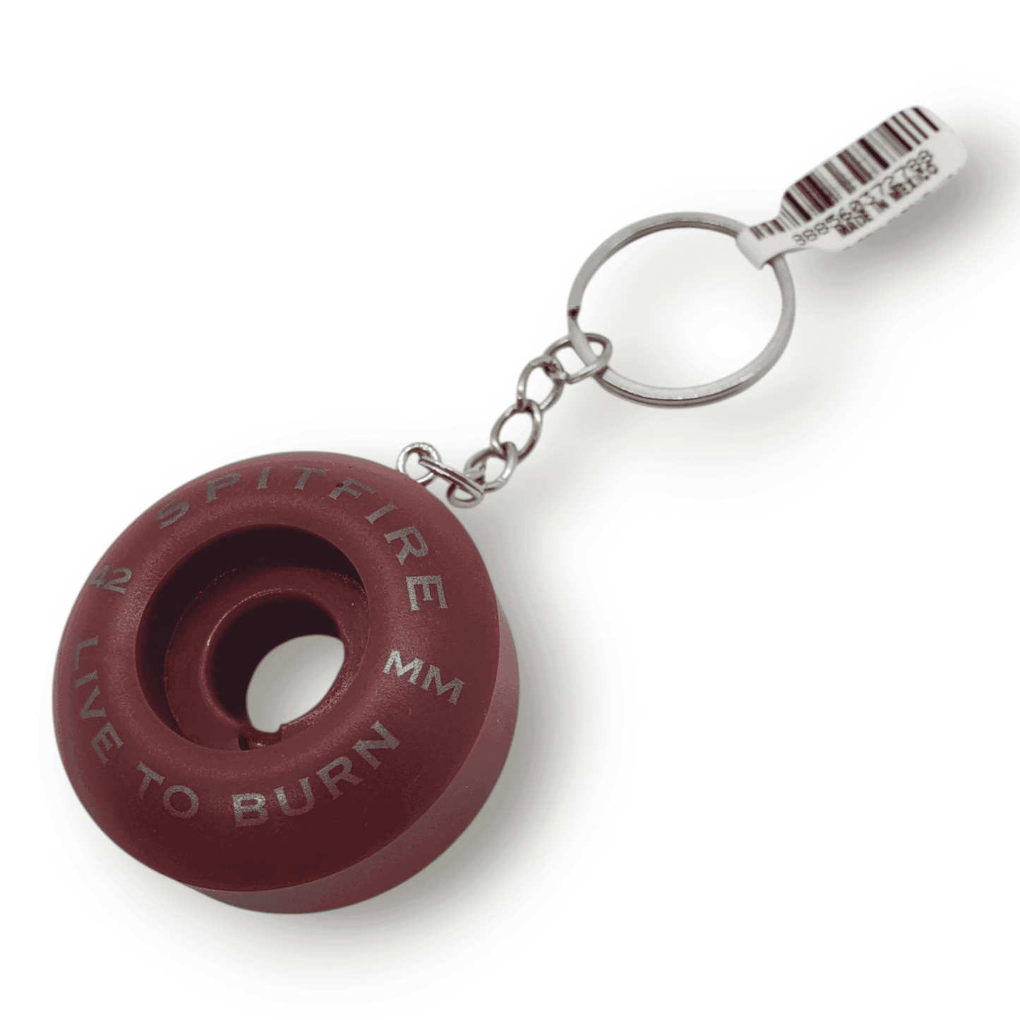 Spitfire | Wheel Keychain - Maroon