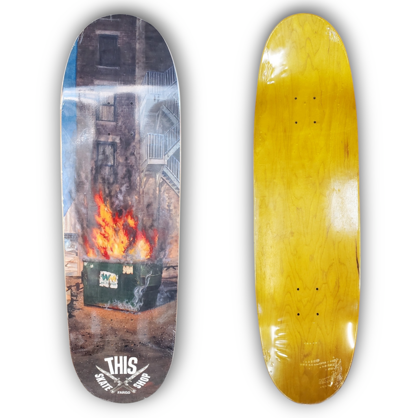 THIS | 9.125" Dumpster Fire Egg Shape