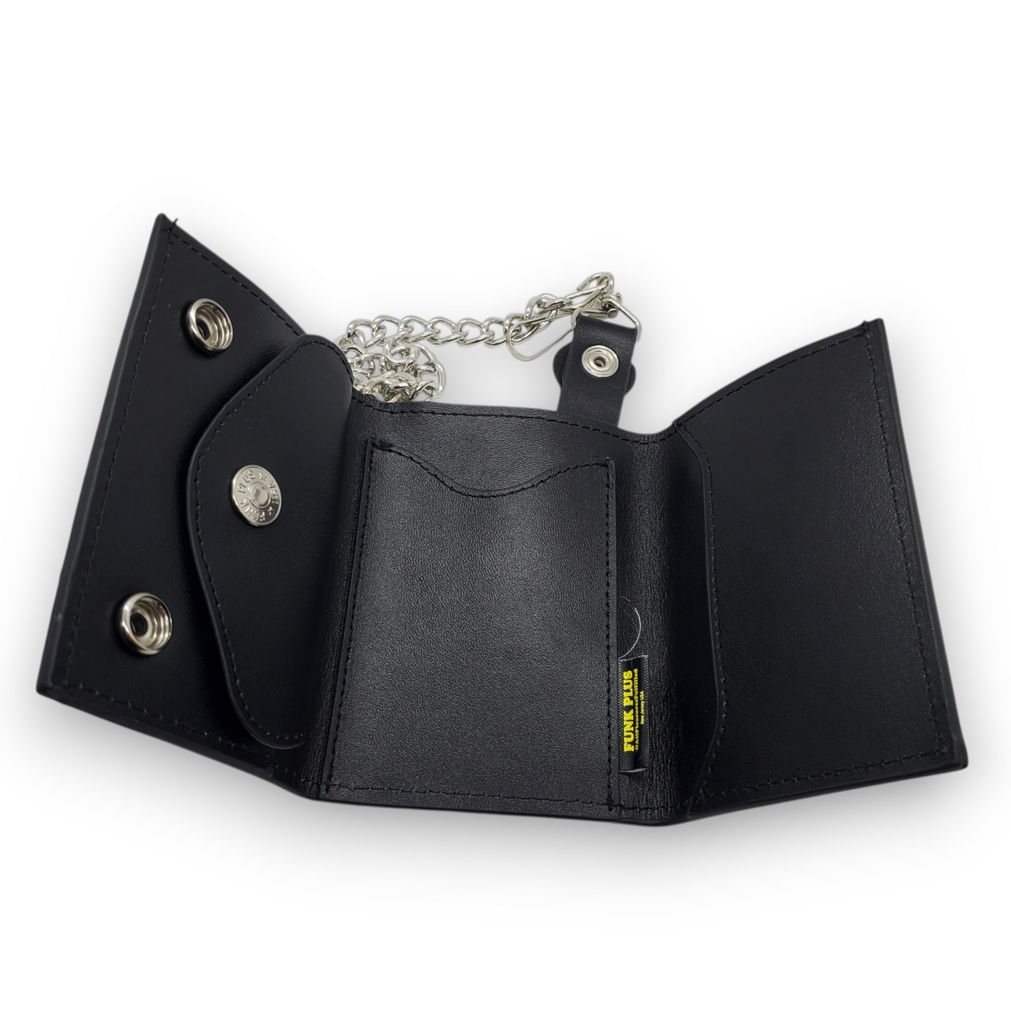 Funk Plus | Leather Chain Wallet - Black