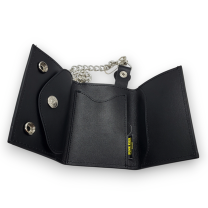 Funk Plus | Leather Chain Wallet - Black
