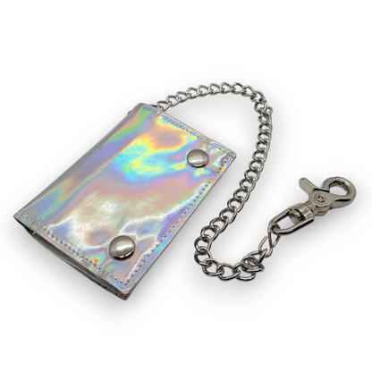 Funk Plus | Chain Wallet - Holographic Vinyl