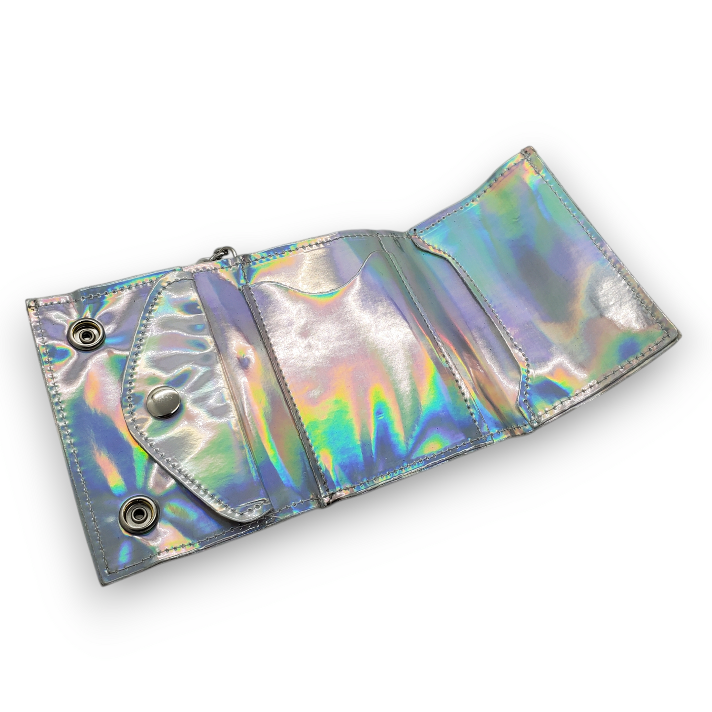 Funk Plus | Chain Wallet - Holographic Vinyl
