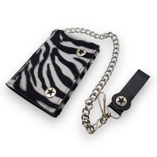 Funk Plus | Chain Wallet - Fuzzy Zebra