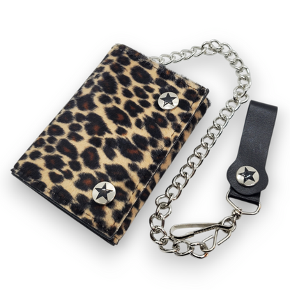 Funk Plus | Chain Wallet - Brown Leopard