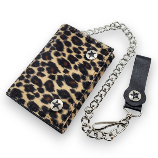 Funk Plus | Chain Wallet - Brown Leopard