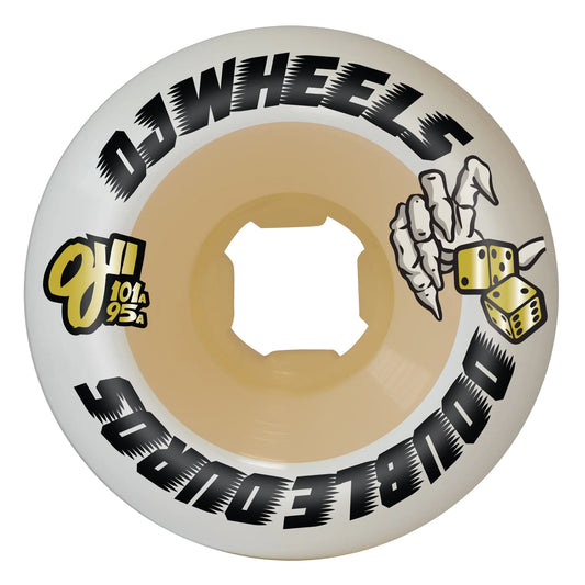 OJ | 54mm/95a Core/101a Outer - Double Duro Mini Combo Shape Wheels - White