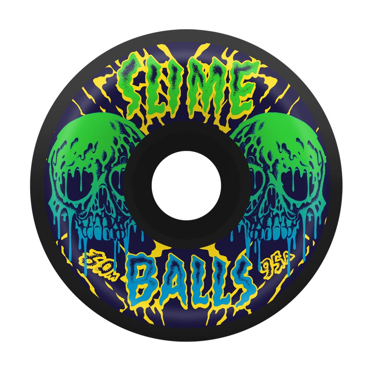 Slime Balls | 60mm/95a Skull Vomits Wheel - Black