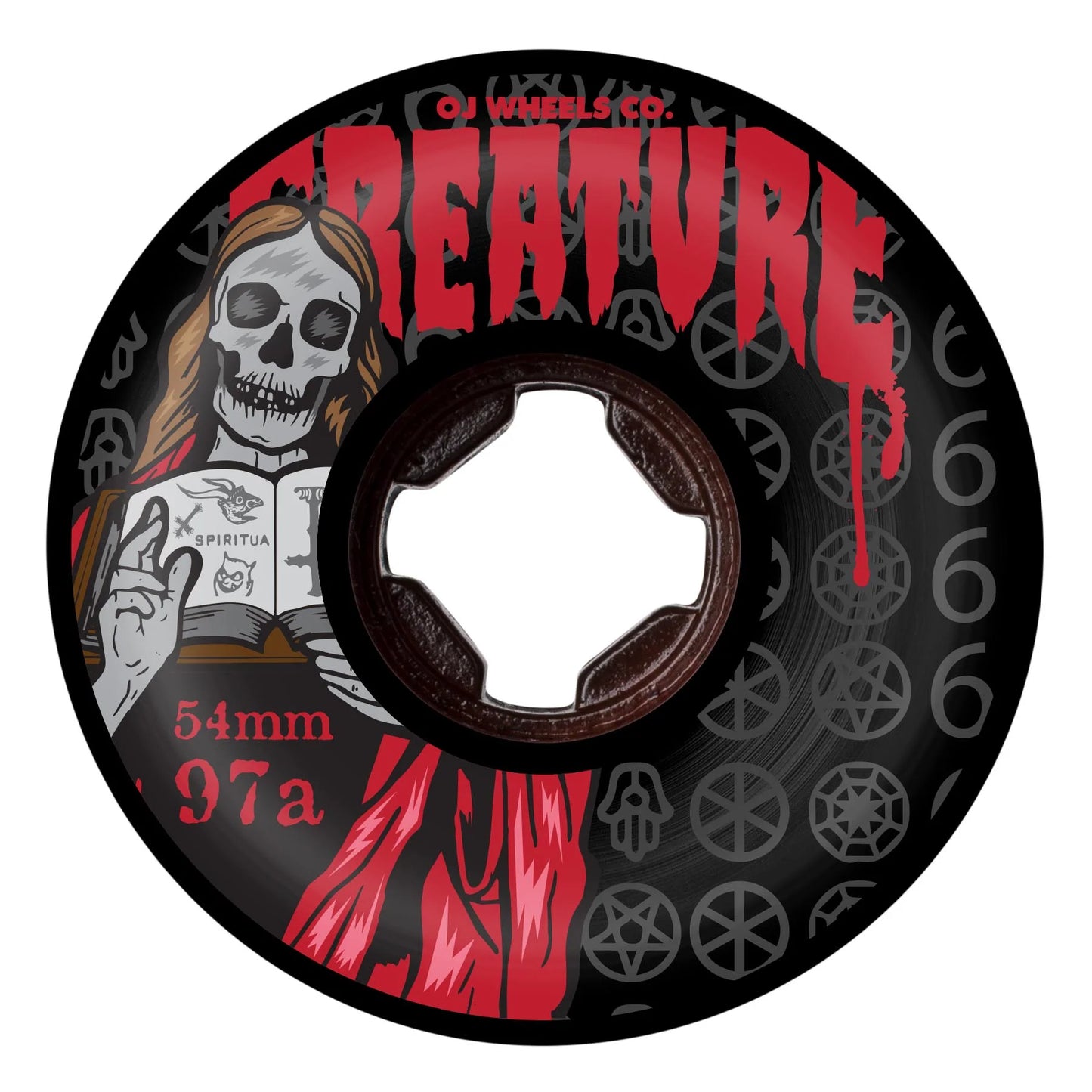 OJ | 54mm/97a The Book of OJ Bloodsuckers OJ x Creature Wheel - Black