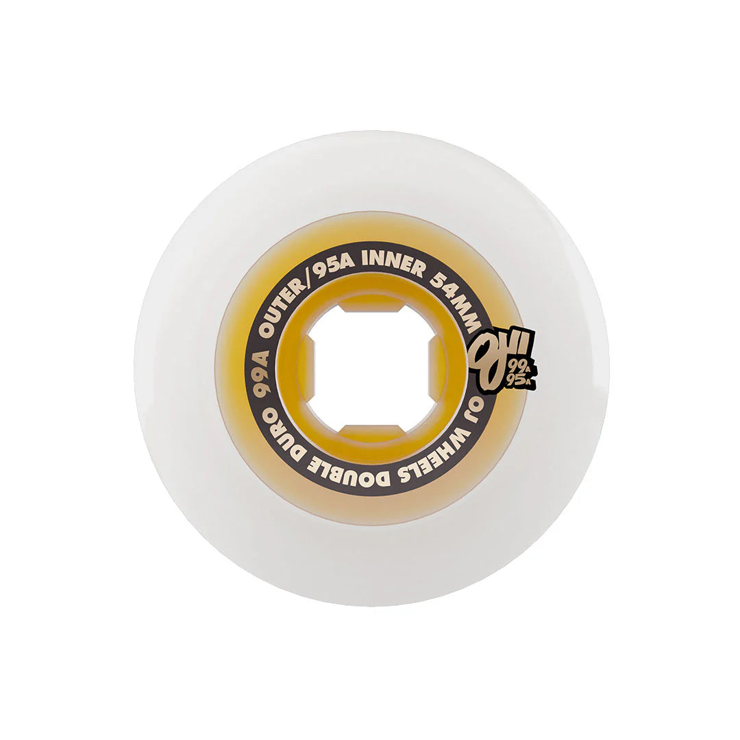 OJ | 54mm/95a/99a Double Duro Chubbies - White/Gum