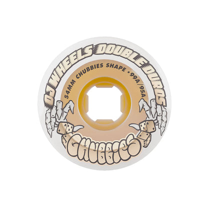 OJ | 54mm/95a/99a Double Duro Chubbies - White/Gum