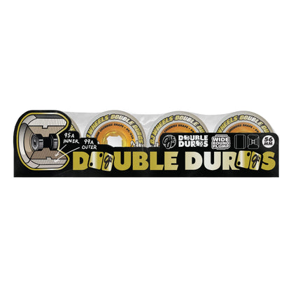 OJ | 56mm/95a/99a Double Duro Chubbies - White/Gold