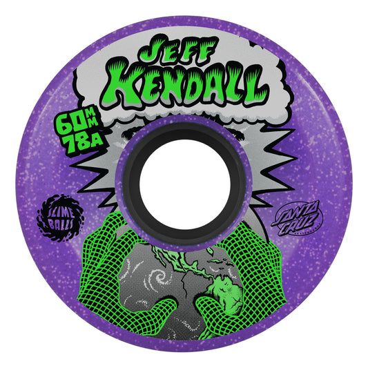 Slimeballs | 60mm/78a Jeff Kendall End Of The World Reissue Skateboard Wheels - Slime Purple