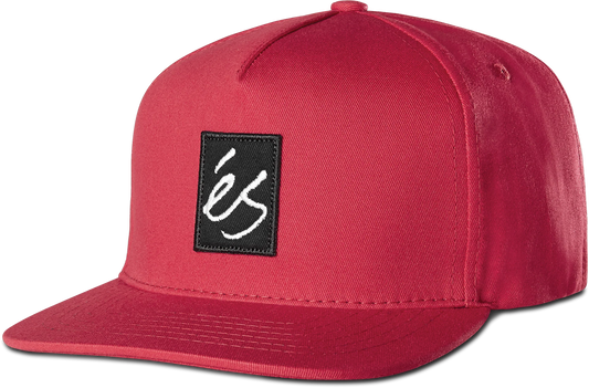 es | Main Block Snapback Hat - Red