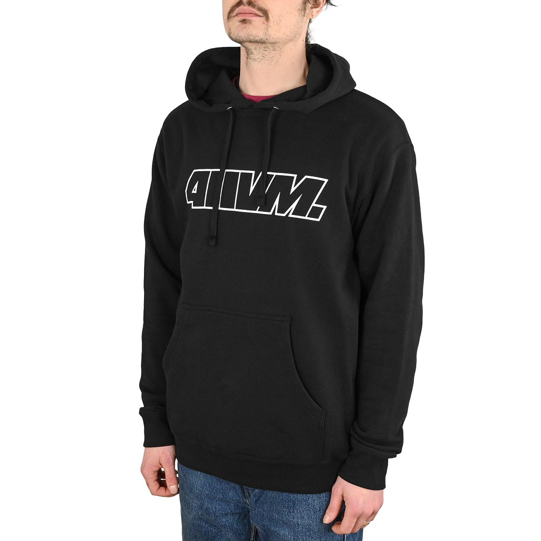 411VM | Outline Heavyweight Hoodie - Black