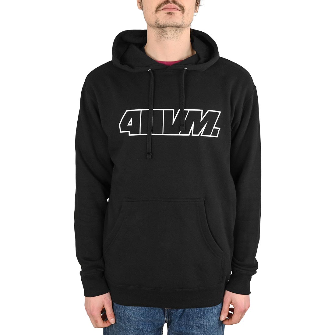 411VM | Outline Heavyweight Hoodie - Black