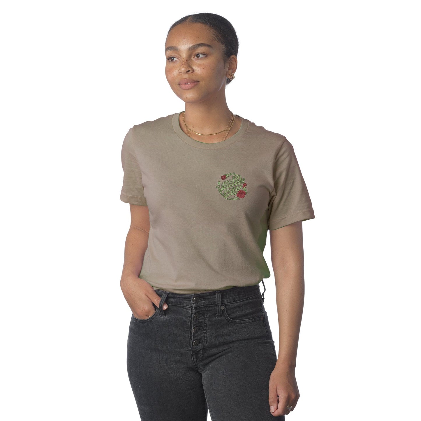 Santa Cruz | Pokemon Grass Type 1 Womens Fit Shirt - Warm Grey