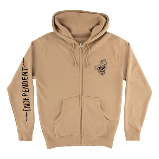 Independent | Bratrud Notebook Zip Hoodie - Sandstone