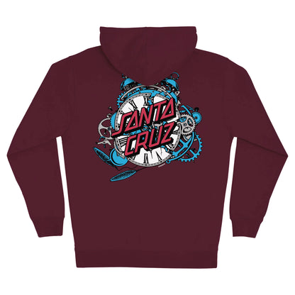 Santa Cruz - Grabke Exploding Dot Hooded Sweatshirt - Maroon
