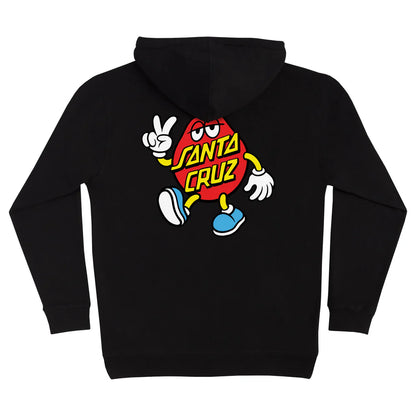Santa Cruz - Dot Guy Pullover Hooded Sweatshirt - Black