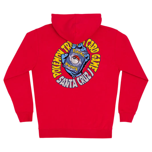 Santa Cruz | Pokemon TGC 30th Anniversary Hand Zip Hooded Sweatshirt - Red