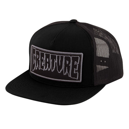 Creature | Reversed Patch Mesh Hat - Black/Grey