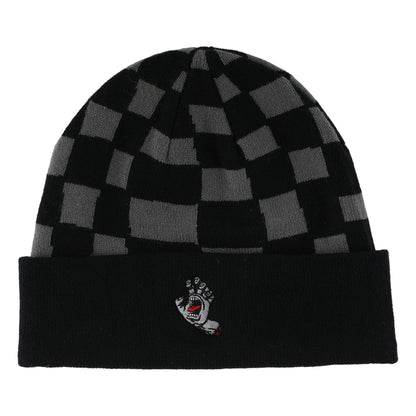 Santa Cruz | Screaming Hand Beanie - Black Checker