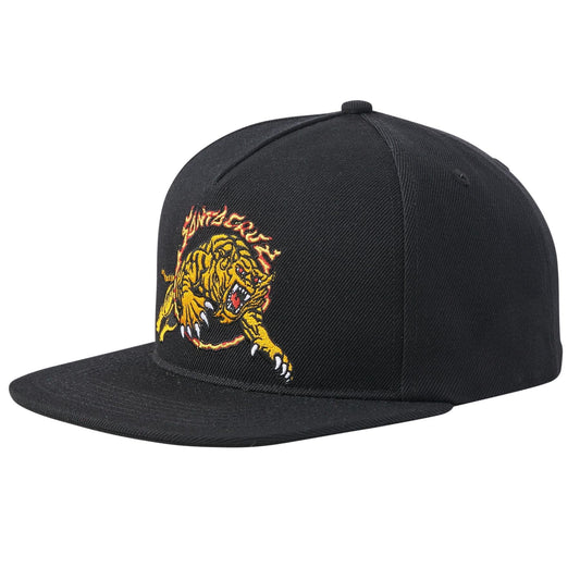 Santa Cruz | Salba Tiger Snapback Mid Profile Hat - Black