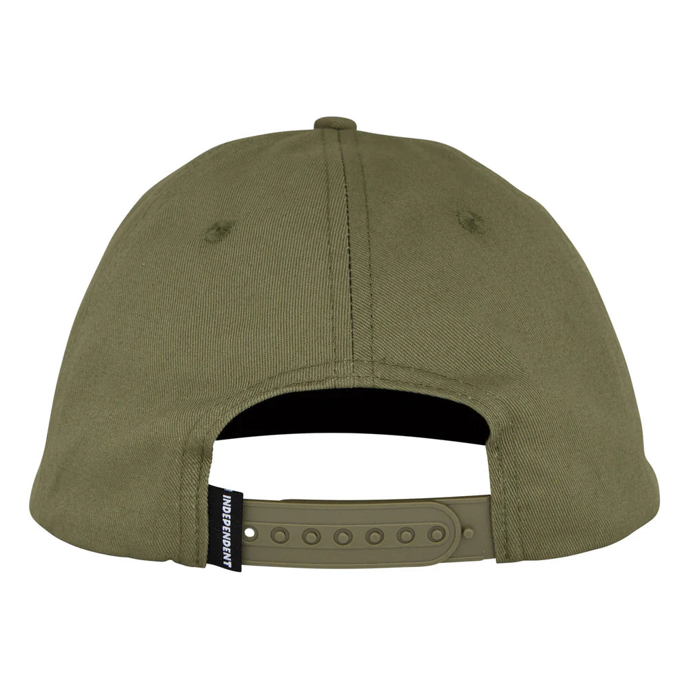 Independent | Bar Logo Snapback - Army Green