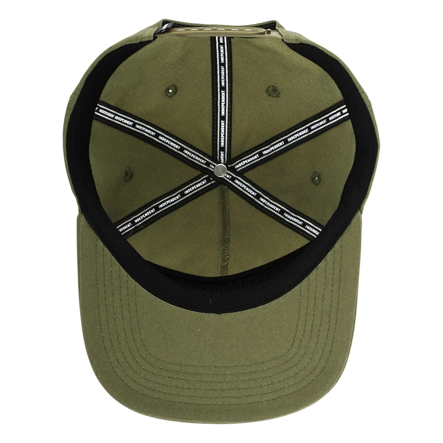 Independent | Bar Logo Snapback - Army Green