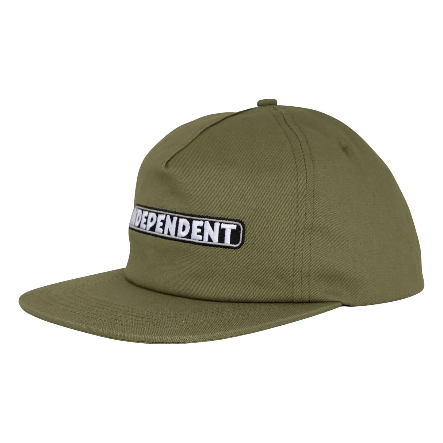 Independent | Bar Logo Snapback - Army Green